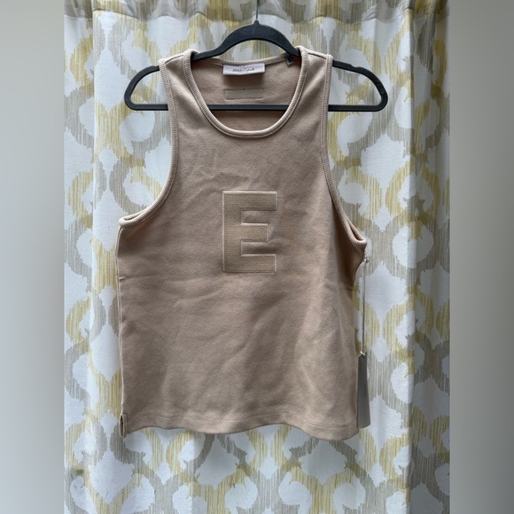 Waffle Essentials Cream Tank Top - Picture 10 of 13